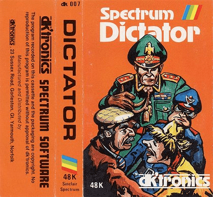 Dictator box art for ZX Spectrum